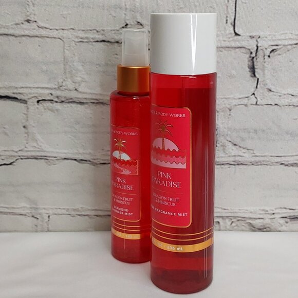 BATH & BODY WORKS 'PINK PARADISE' 'DRAGON FRUIT & HIBISCUS' BODY CARE DUO SET - Picture 5 of 16